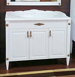 Belux Тумба под раковину Империя Н105 белая – фотография-1